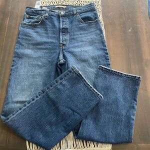 Levi's Women's Straight Leg Jeans - Dark Blue
